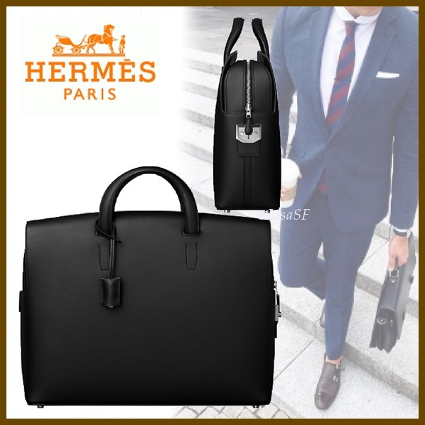 エルメススーパーコピー★HERMES★ Cityhall 38 ブリーフケース (noir)9090626